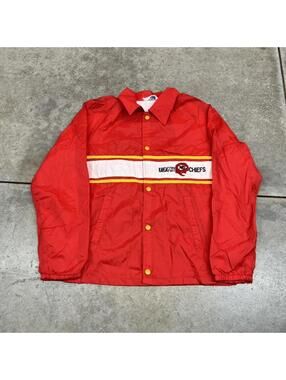 vintage kansas city chiefs stahl urband made in usa windbreaker jacket